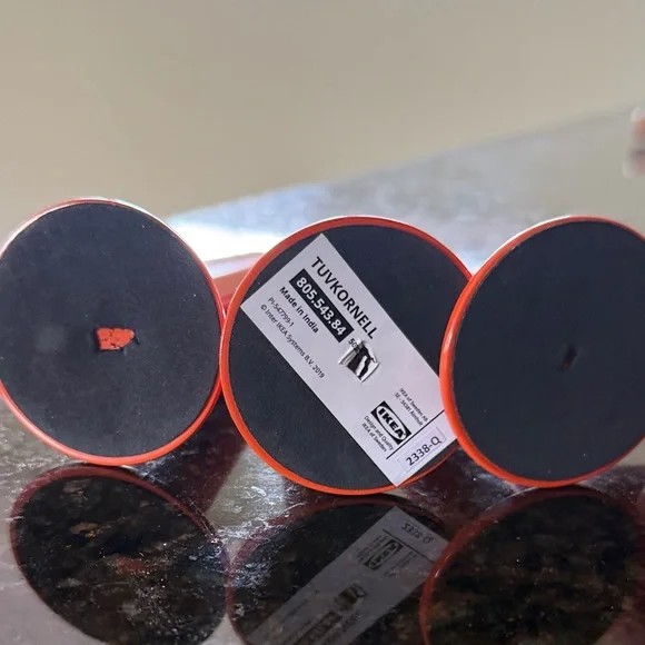 Ikea TUVKORNELL Orange Metal Candle Holders - Picture 3 of 3